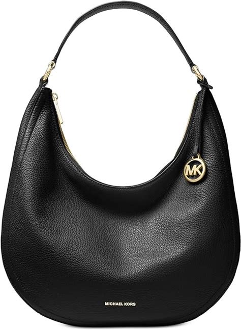 michael kors lydia large hobo leather shoulder bag|Michael Kors Signature Lydia Large Hobo Bag .